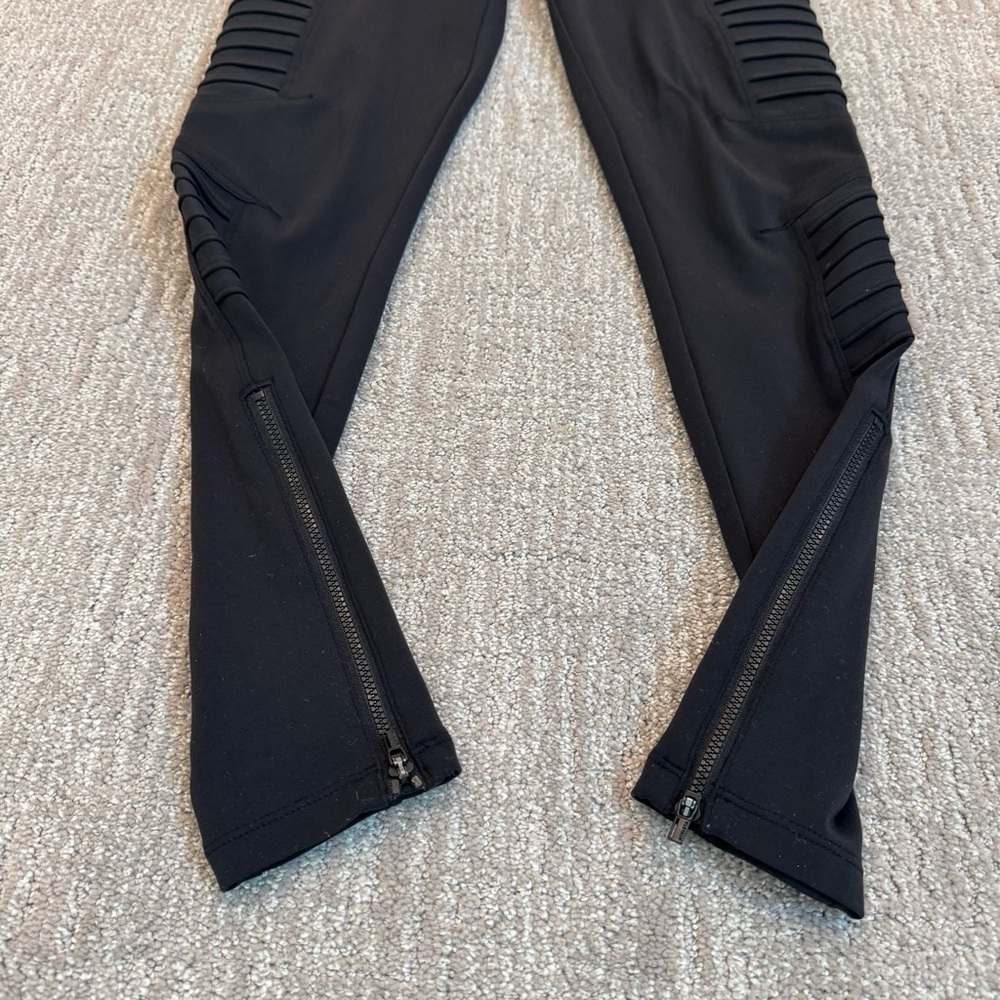 Athleta Black Delancey Moto Tights - Picture 4 of 8